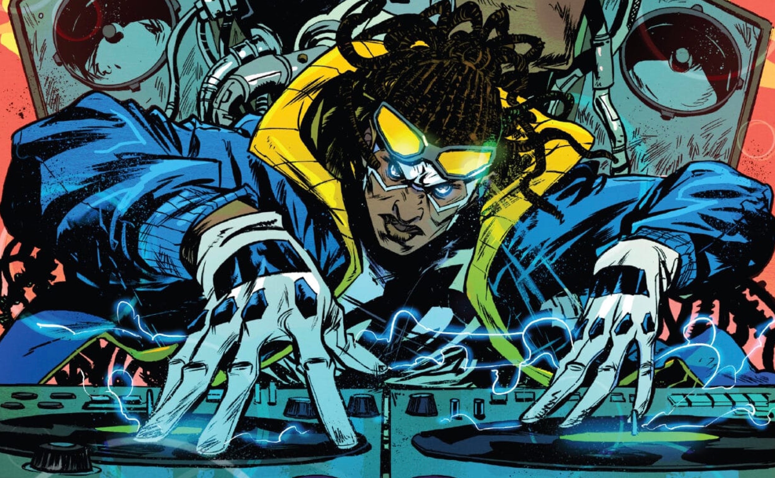 The Ink Alliance retailer-exclusive cover of New Titans #38 by Sanford Greene