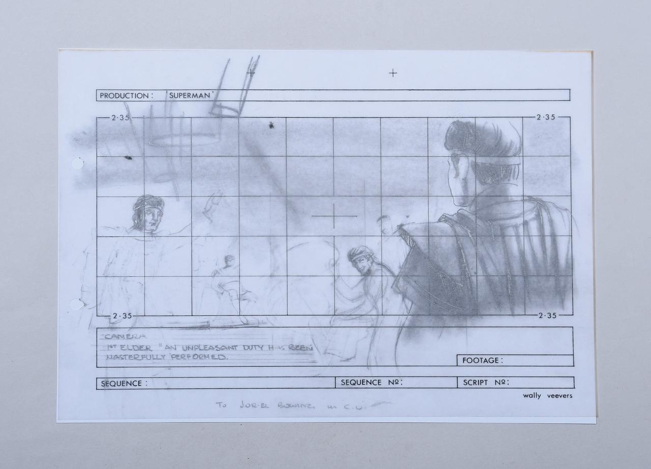 Superman: The Movie storyboards