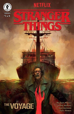 Variant cover of Stranger Things The Voyage