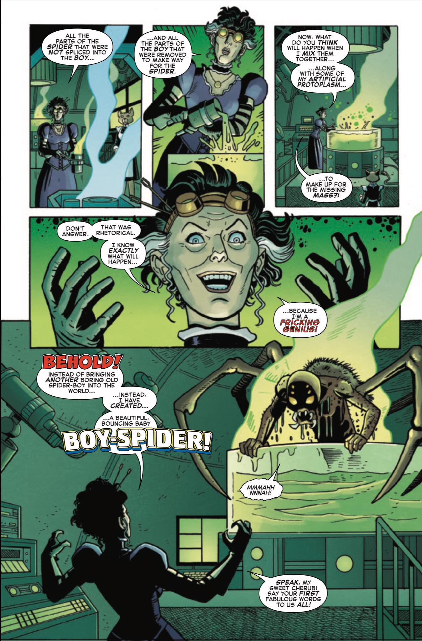 Madame Monstrosity reveals how she created Spider-Boy