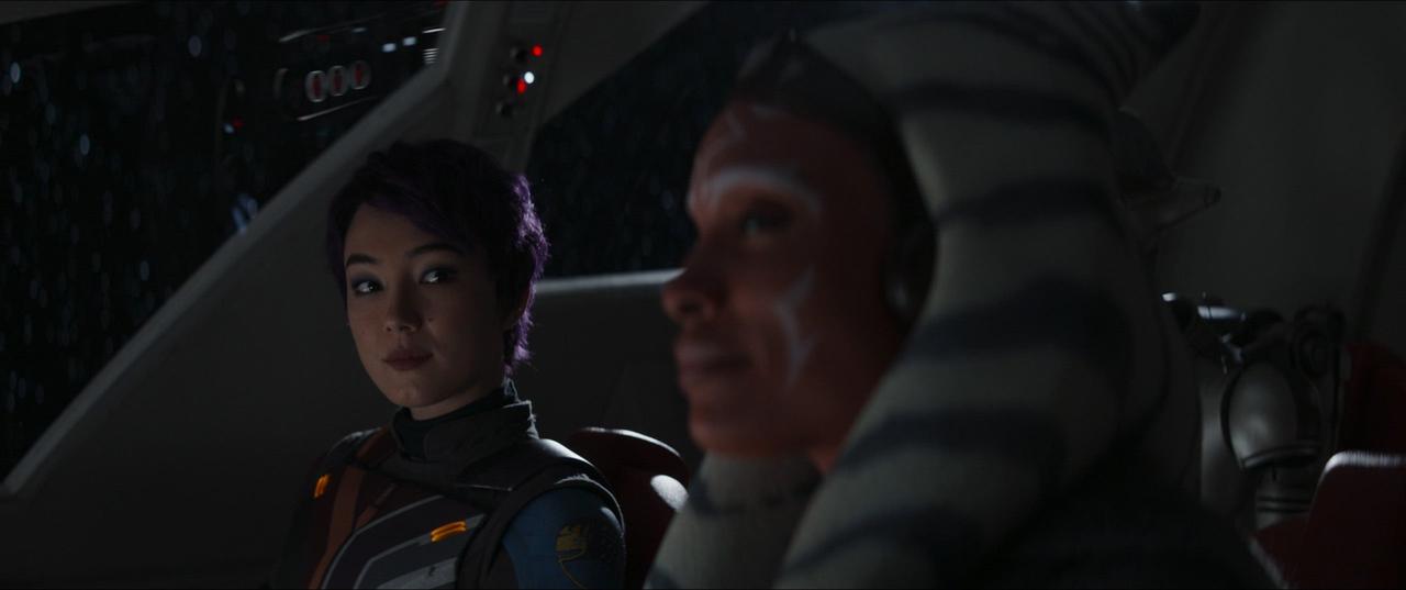 Sabine Wren and Ahsoka Tano in Ahsoka Episode 2, "Toil and Trouble"