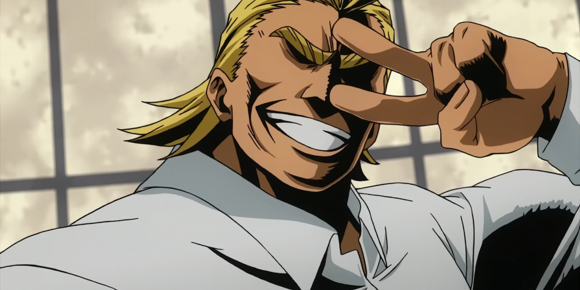 All Might smiling