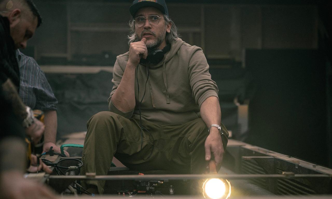 Director Fede Alvarez on the set of 20th Century Studios' ALIEN: ROMULUS