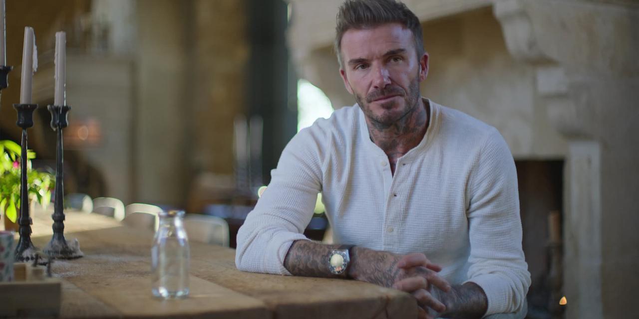 David Beckham in the new Netflix documentary about his career