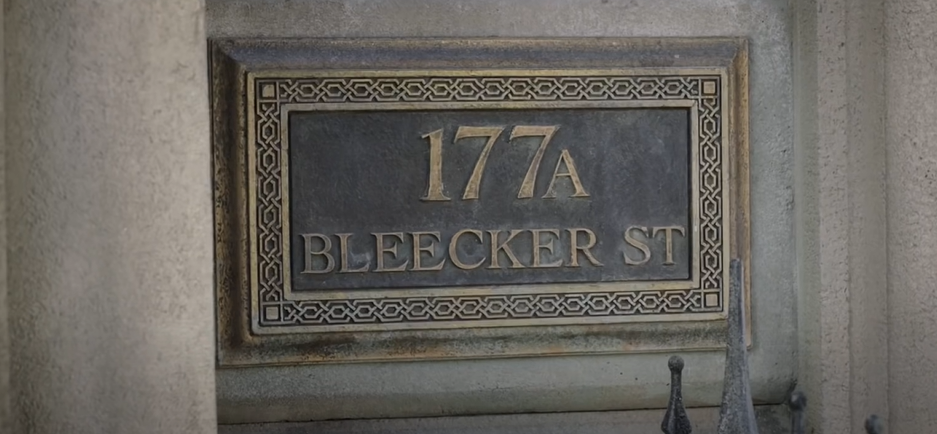 Movie still of 177A Bleeker Street sign from Thor Ragnarok
