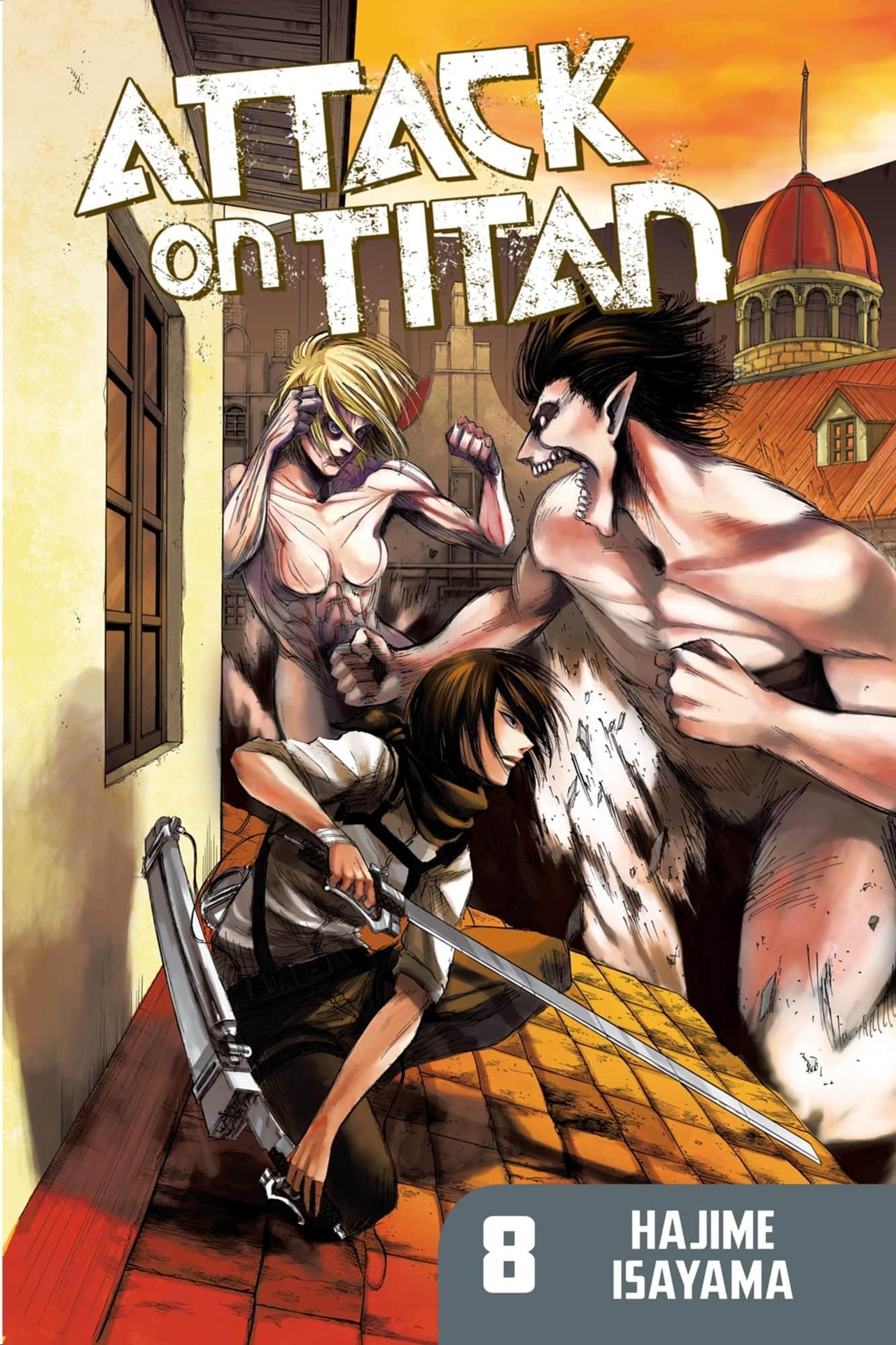 English cover of Attack on Titan volume 8