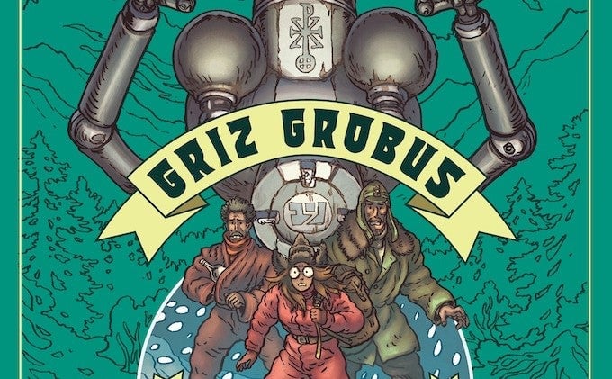 Cropped image of green cover of Griz Grobius