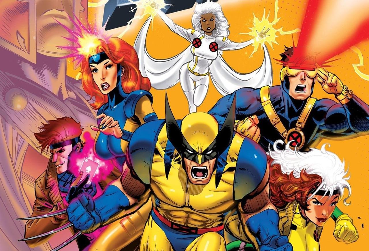 Cropped image of X-Men cartoon poster