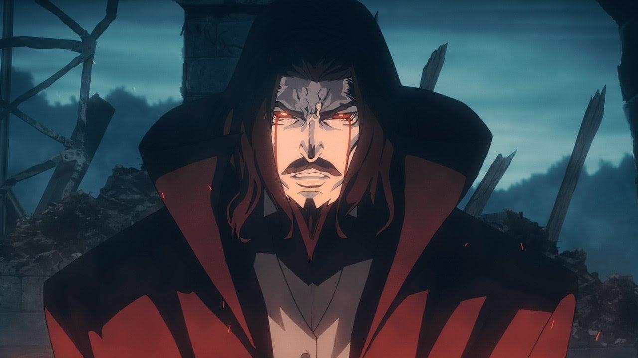 A still of Dracula from Castlevania on Netflix