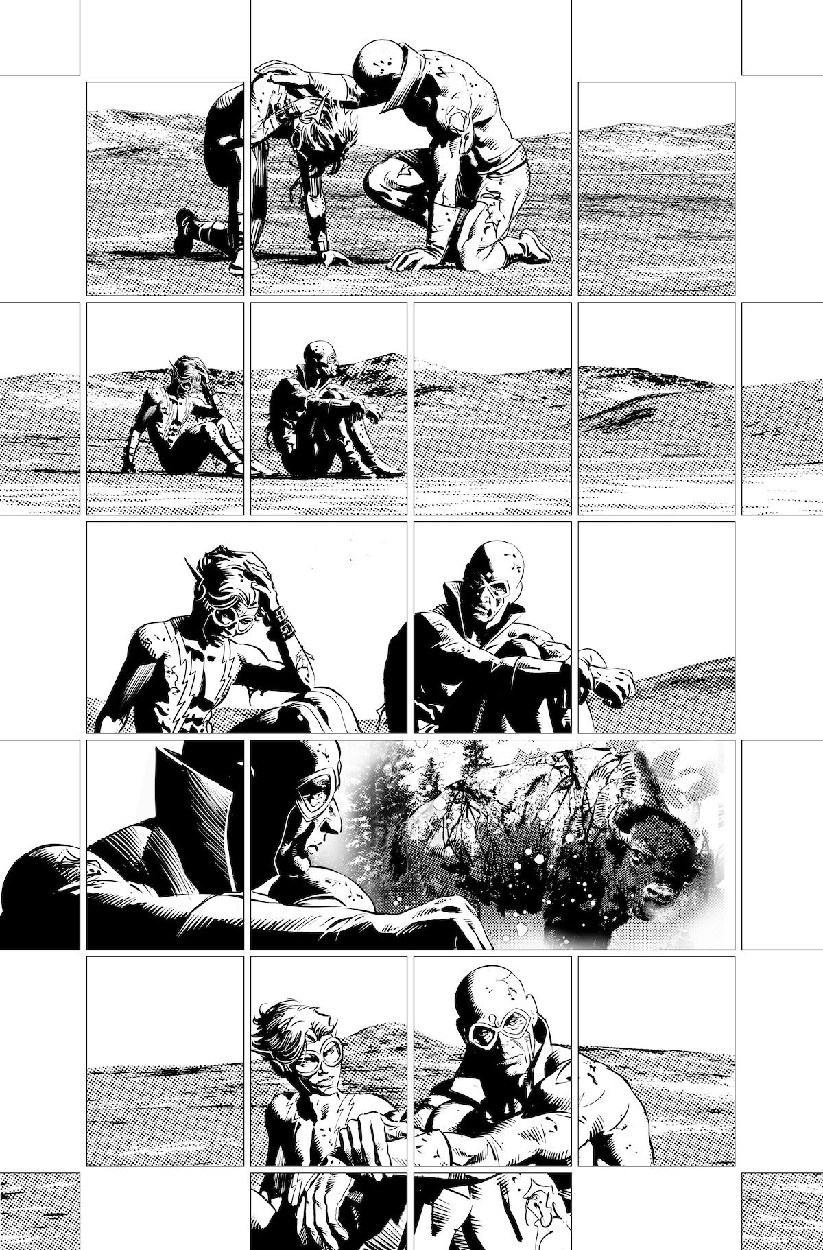 The Flash #1 interior art by Mike Deodato Jr.
