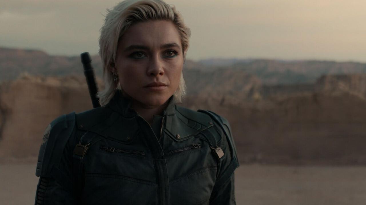 A promotional still of Florence Pugh in Thunderbolts*