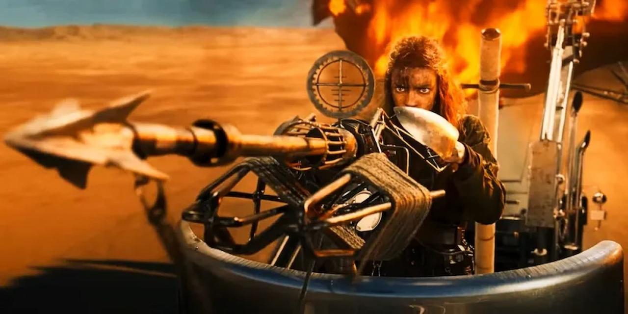 Furiosa firing a speargun