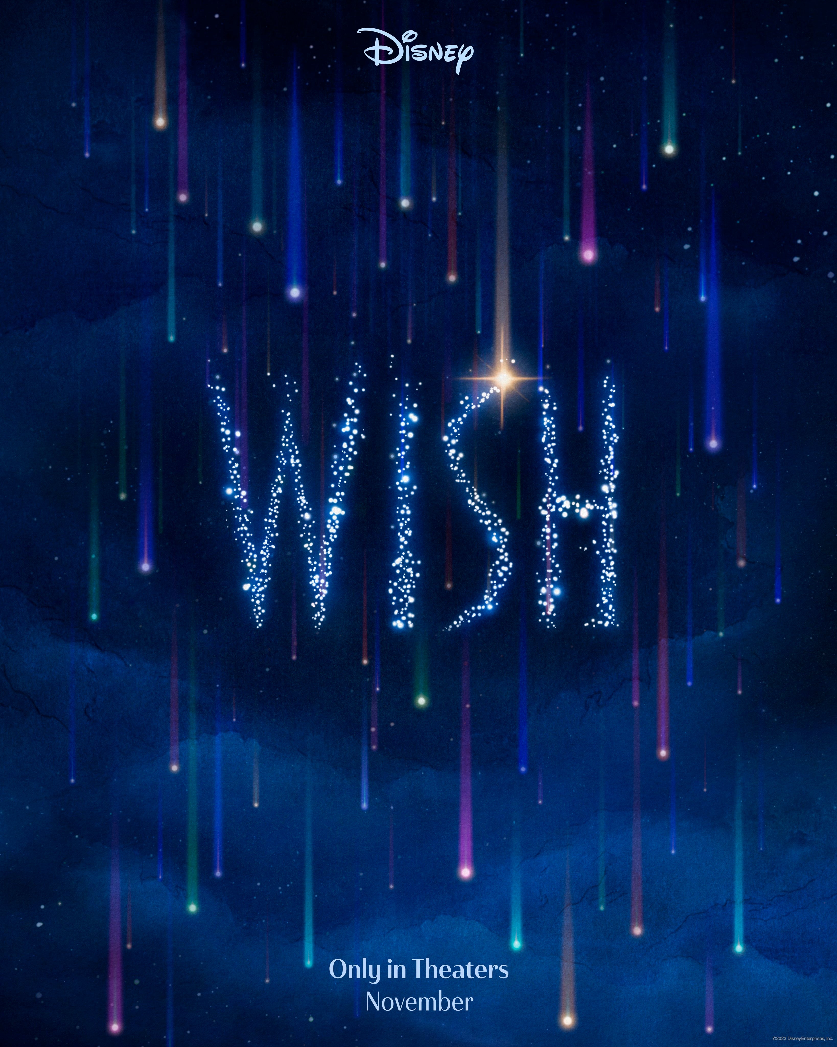 New Wish poster featuring falling stars