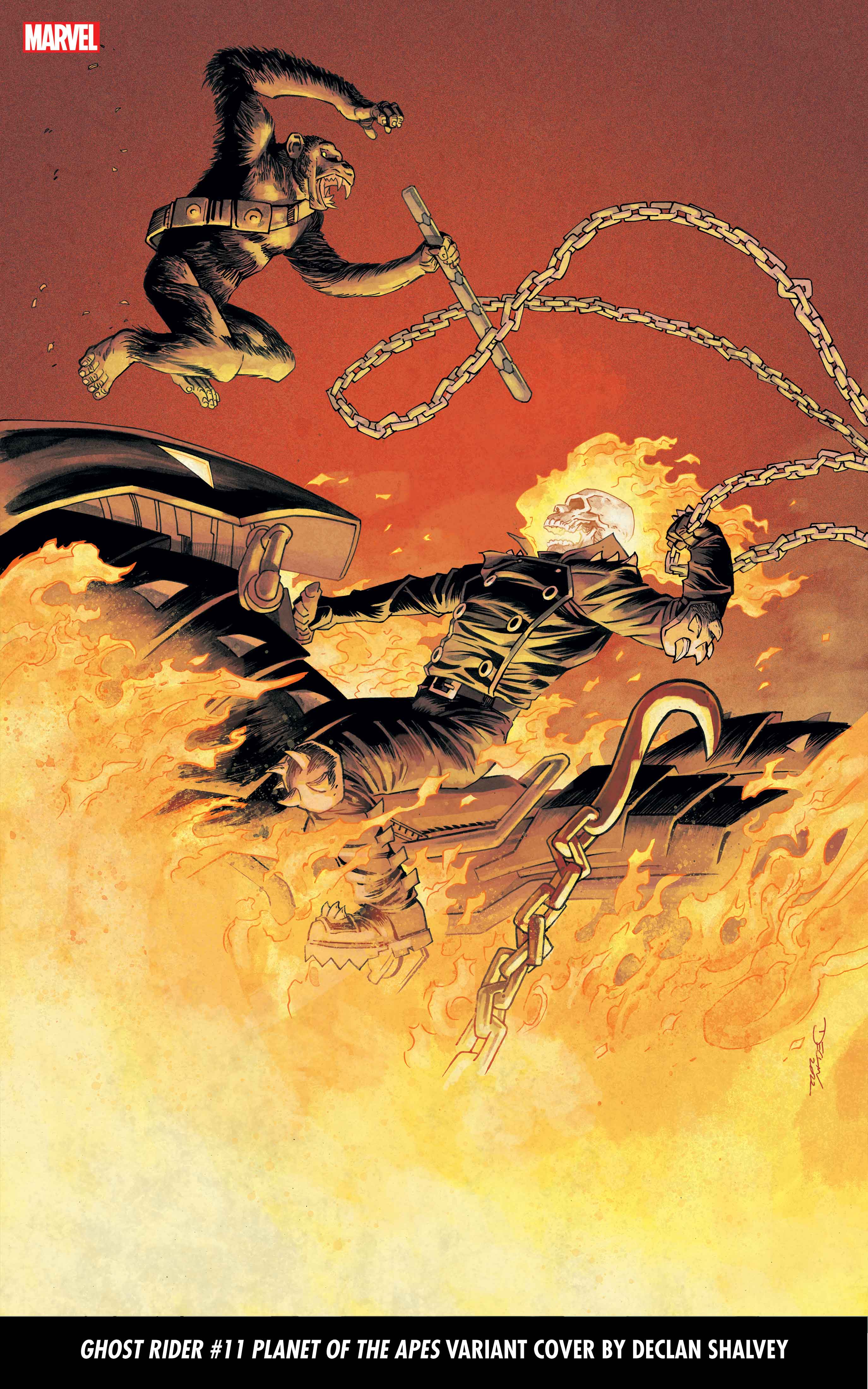 Ghost Rider Planet of the Apes cover