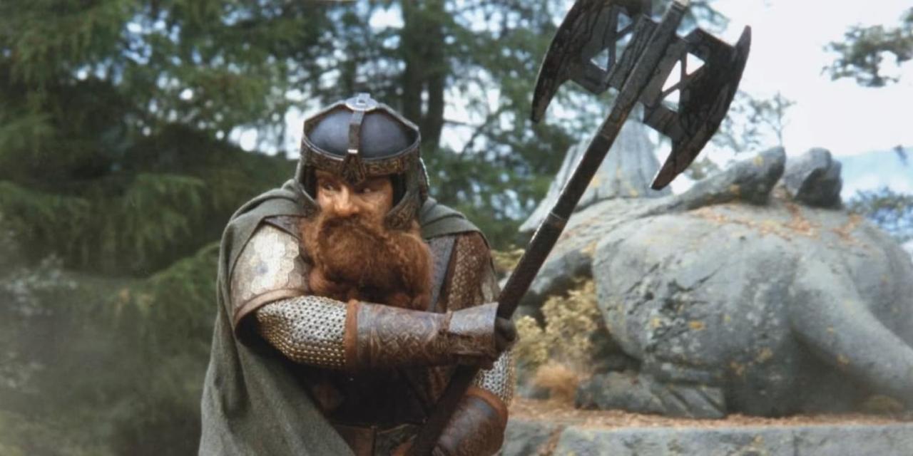 Gimli with his axe