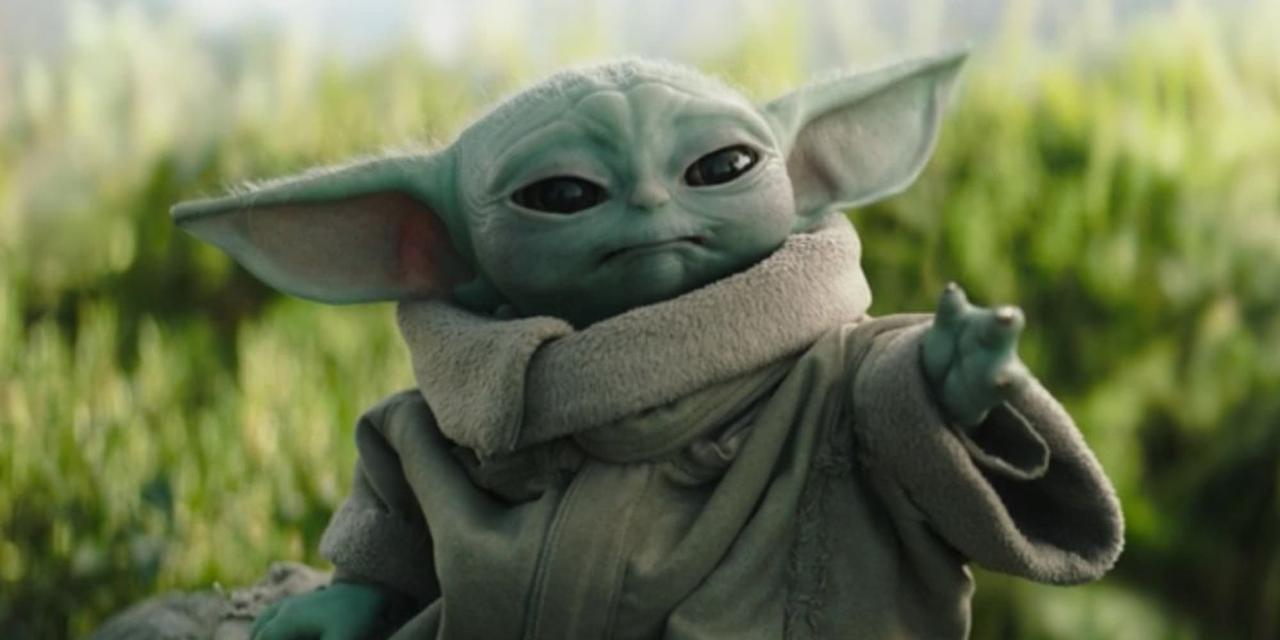 Grogu using the force