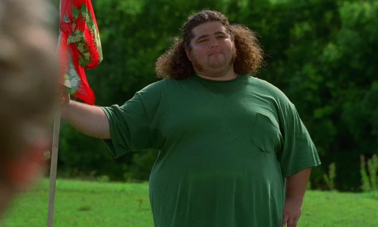 Hugo on the golf course in season one of Lost