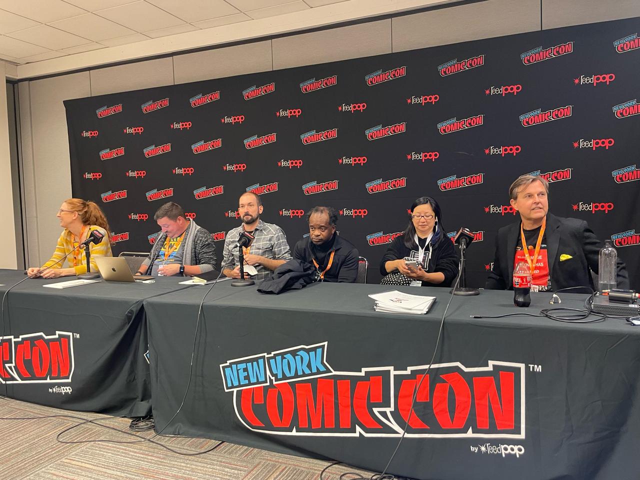 Panelists at CBLDF panel at New York Comic Con