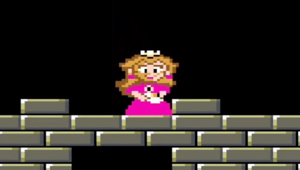 Image of Peach in Super Mario World