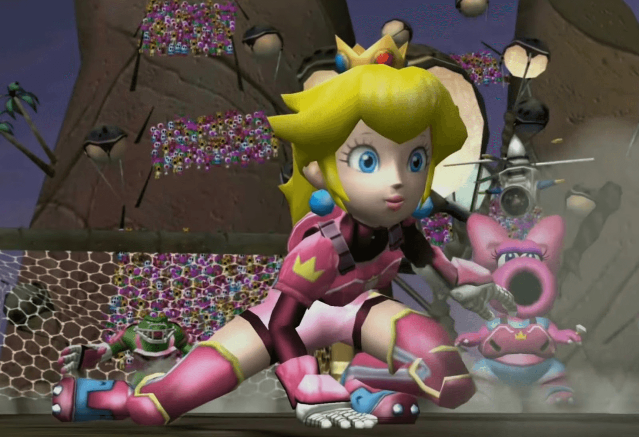 Princess Peach in Super Mario Strikers