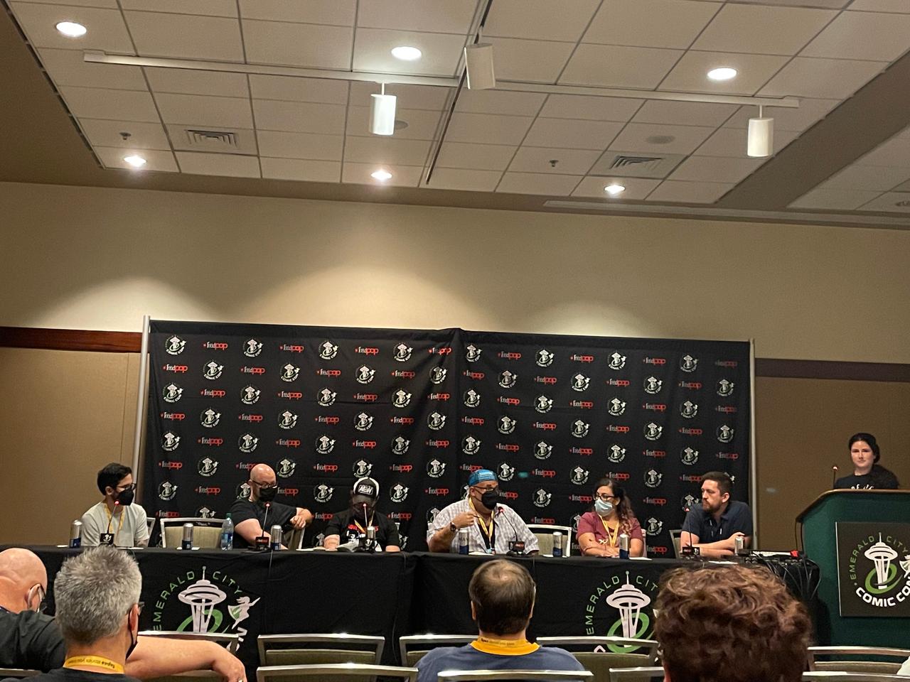 Panel at ECCC featuring Kyle Higgins, Kyle Strahm, Daniel Warren Johnson, David F Walker, Mirka Andolfo