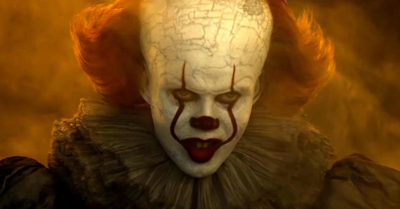 A still of Pennywise in It: Chapter Two