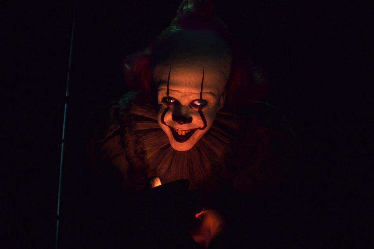 A still of Pennywise in It: Chapter Two