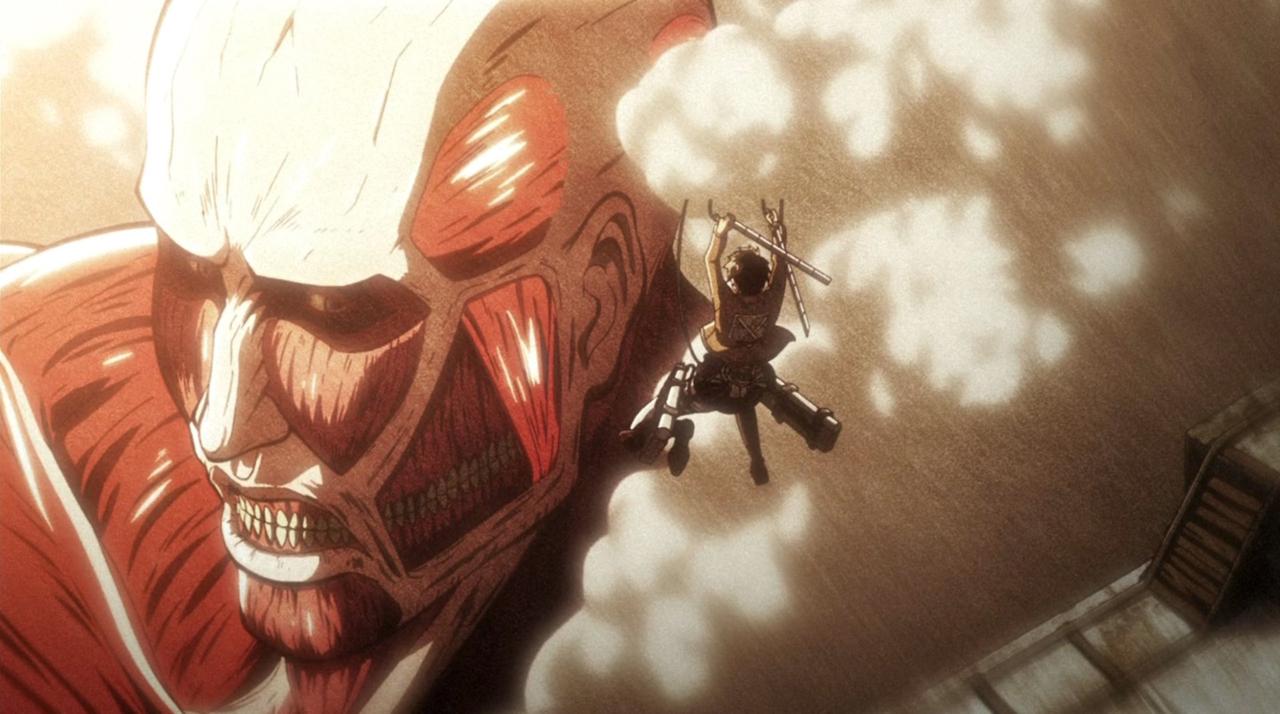 A still from Attack on Titan