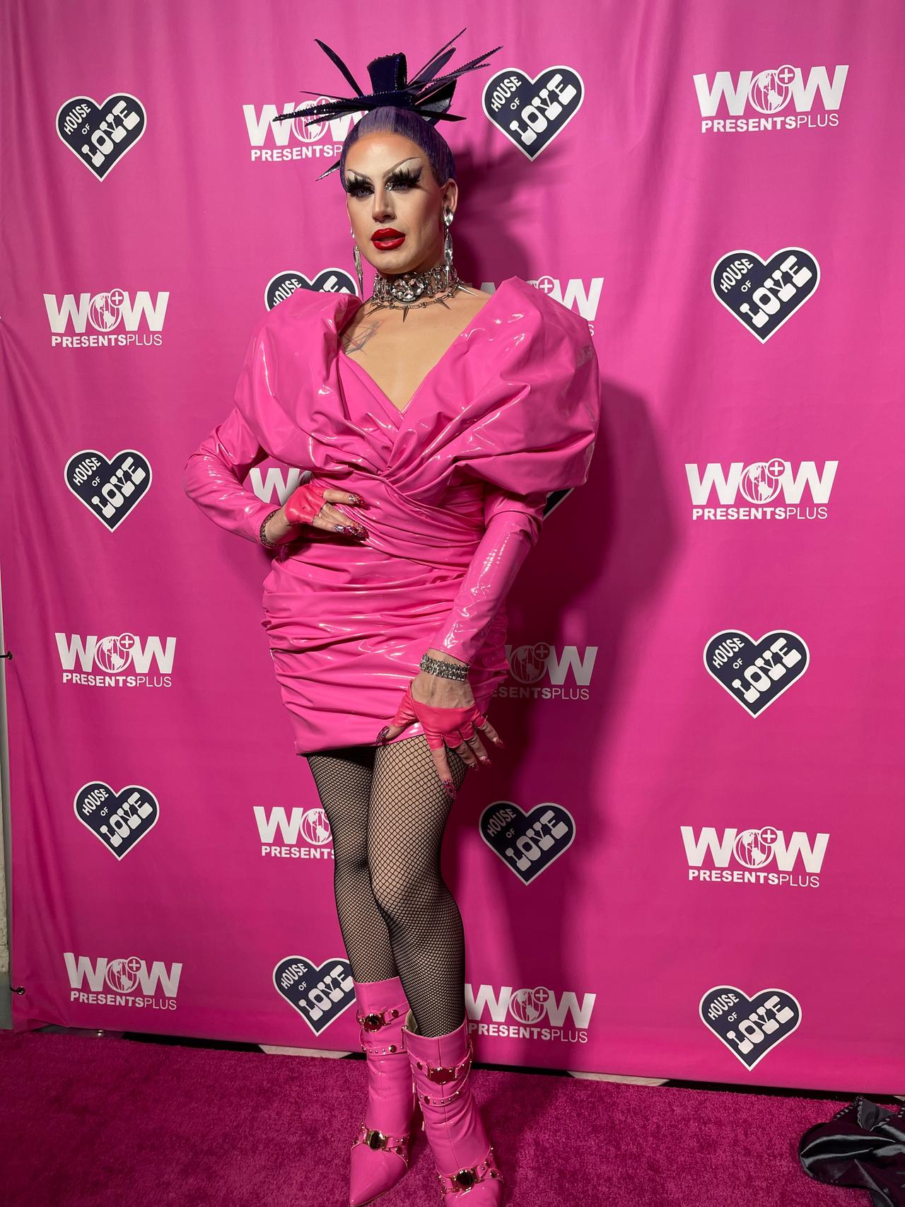 Joey Jay on the pink carpet for RuPaul's Drag Race UK season 5