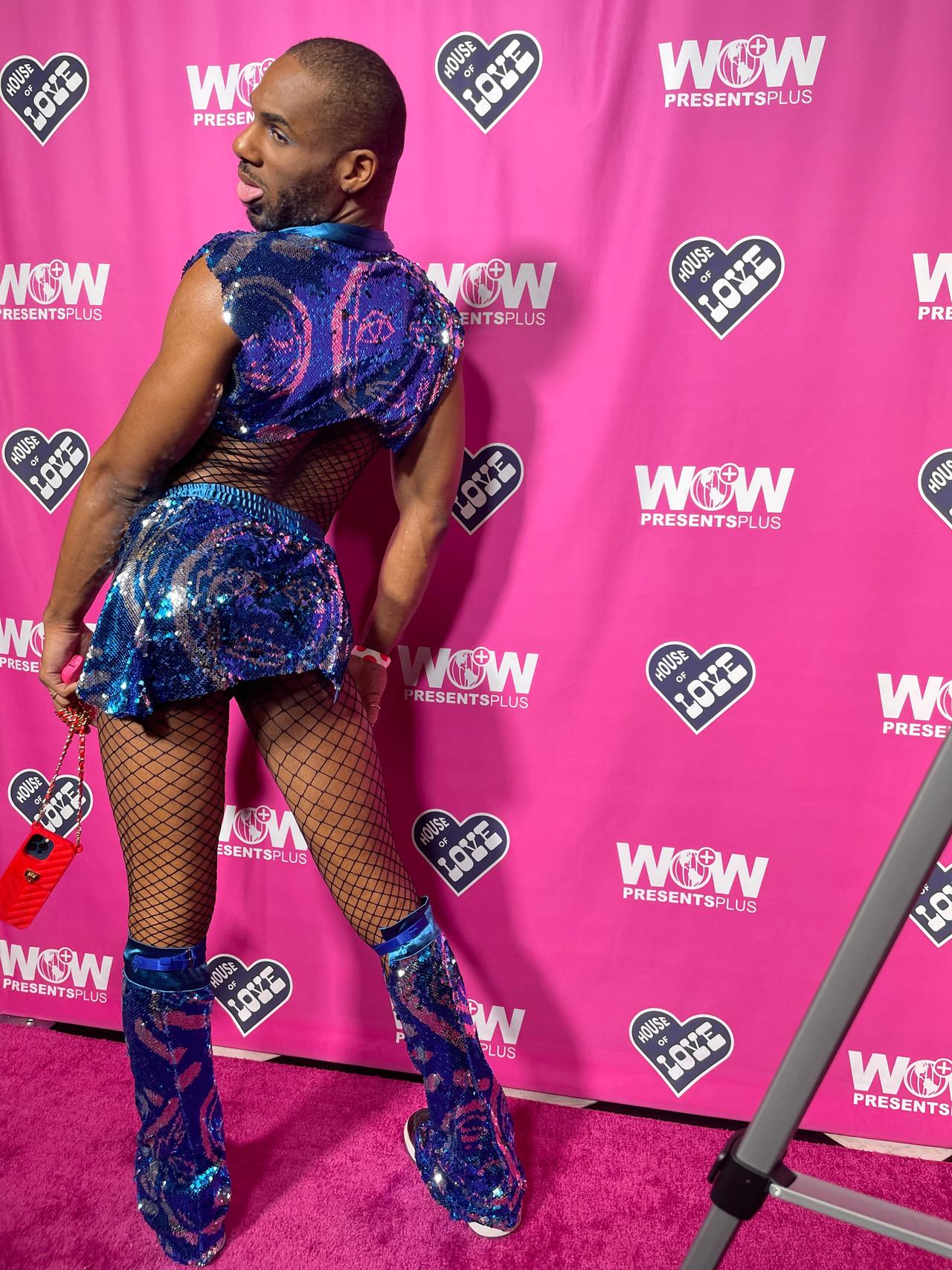 Tokeyo on the pink carpet for RuPaul's Drag Race UK season 5