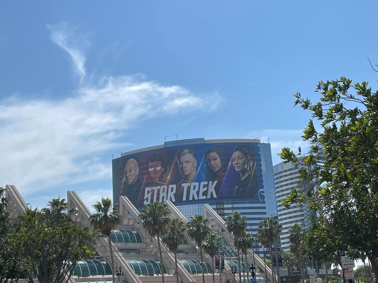 Exterior photographs of downtown San Diego and the San Diego Convention Center