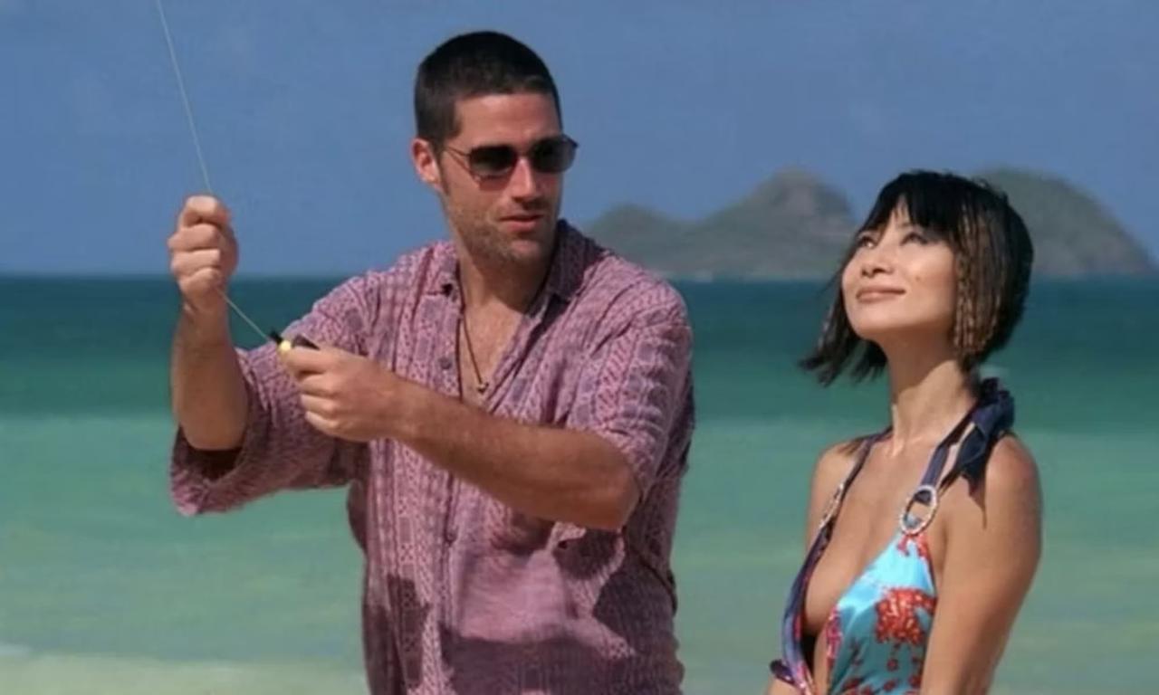 Jack flying a kite in Lost