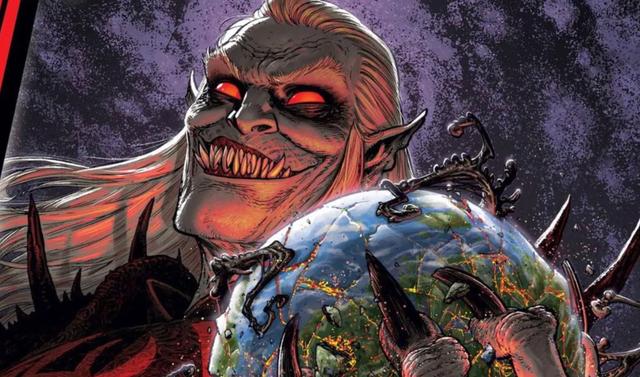 Knull on the cover of Planet of the Symbiotes from Marvel Comics