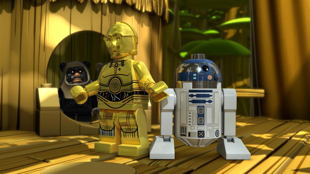 A still from LEGO Star Wars: Droid Tales