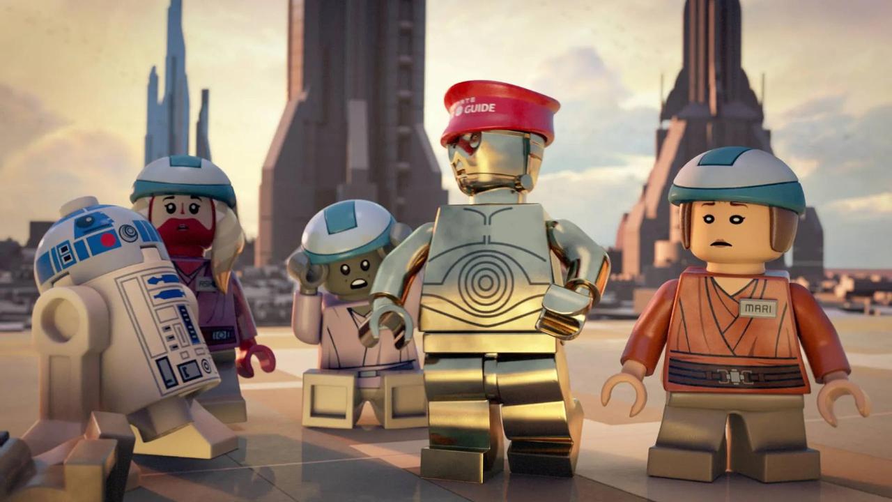 A still from LEGO Star Wars: The Padawan Menace