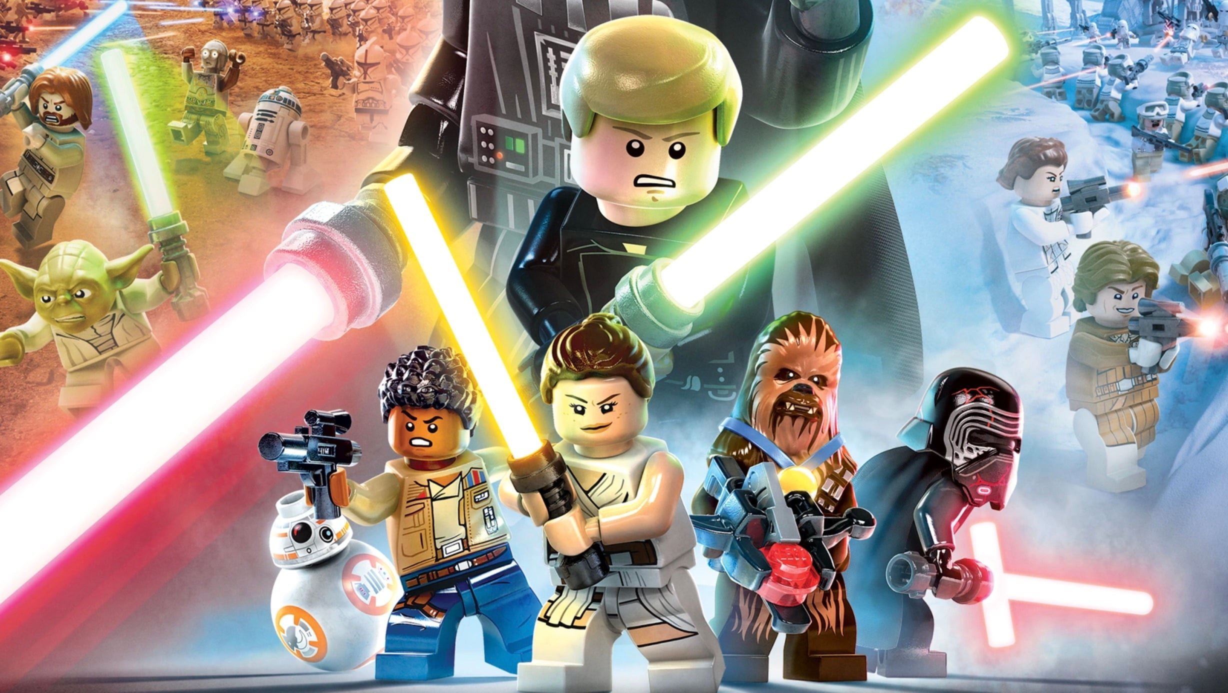 The cover of LEGO Star Wars: The Skywalker Saga
