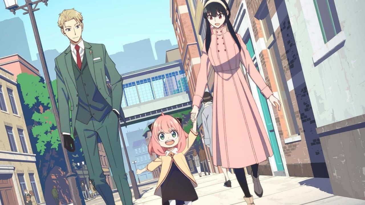 Yor, Loid, and Anya walking