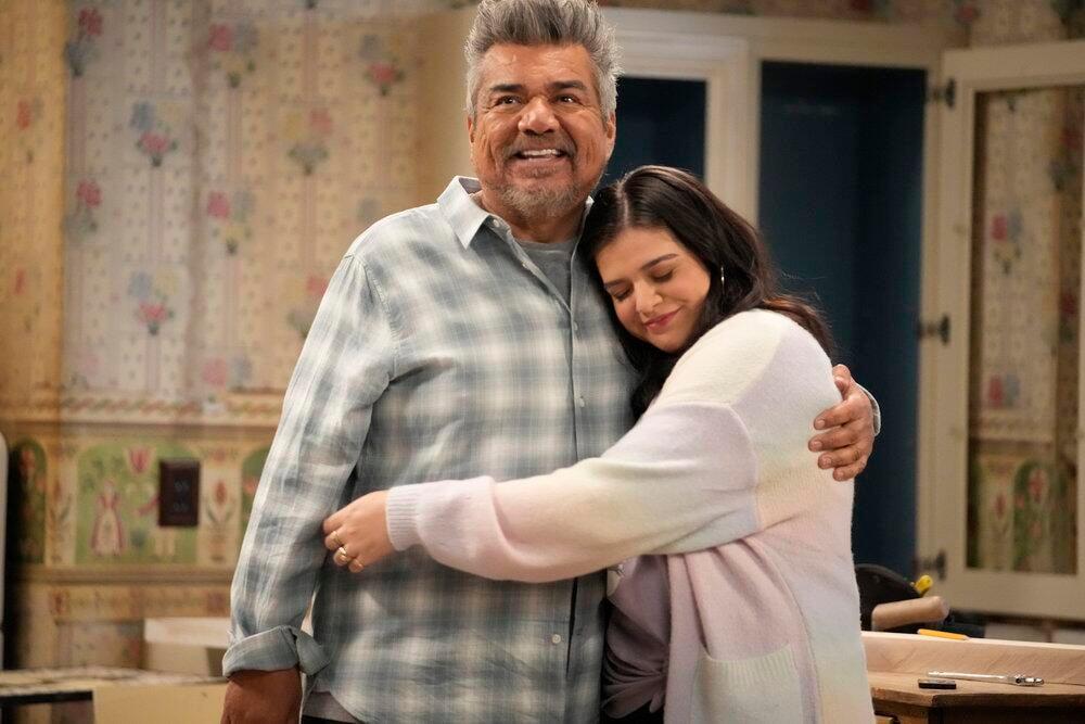 A promotional still of George Lopez and Mayan Lopez in Lopez vs Lopez