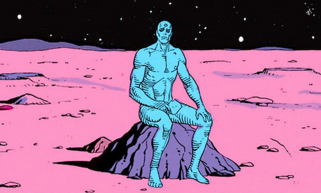 Doctor Manhattan on Mars in Watchmen