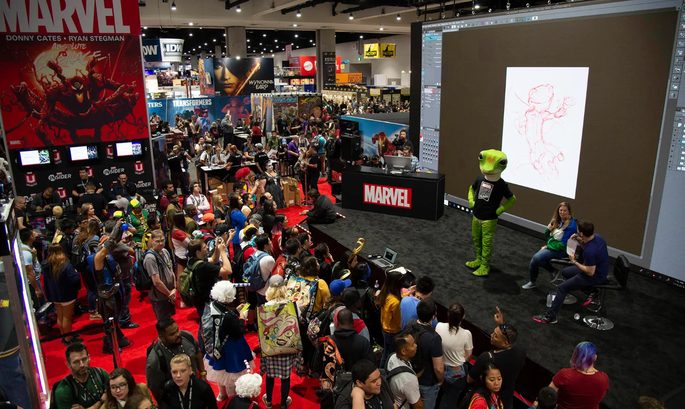 Photograph of Marvel Booth at SDCC