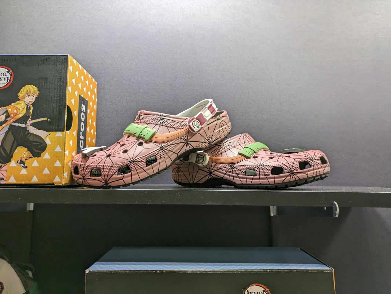 Photo of Demon Slayer Crocs display