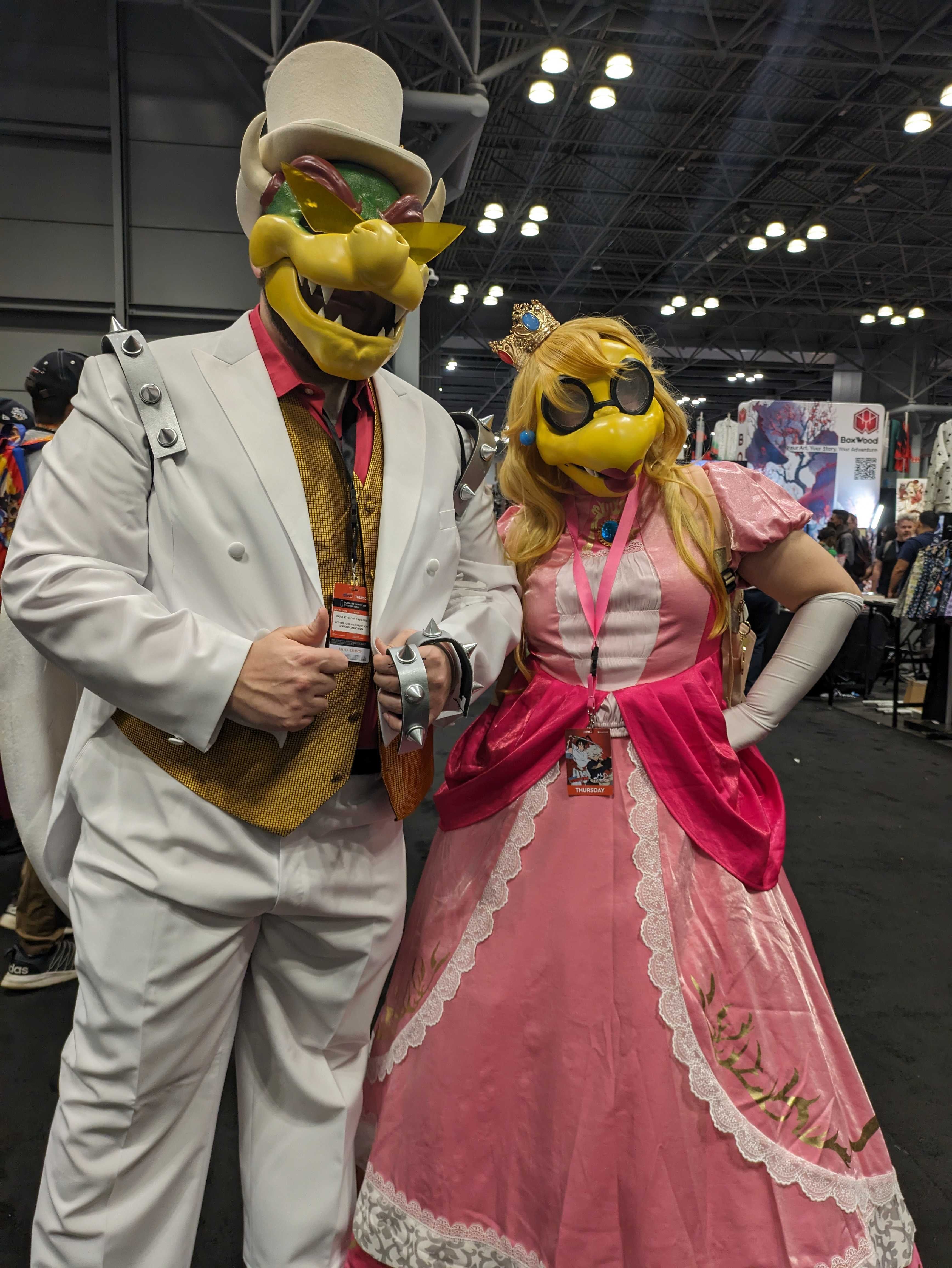 Photo of two cosplayers at New York Comic Con