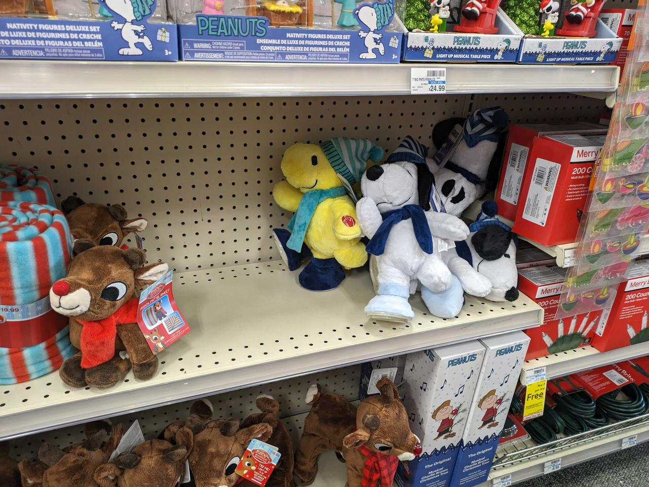 Photograph of shop shelf at CVS