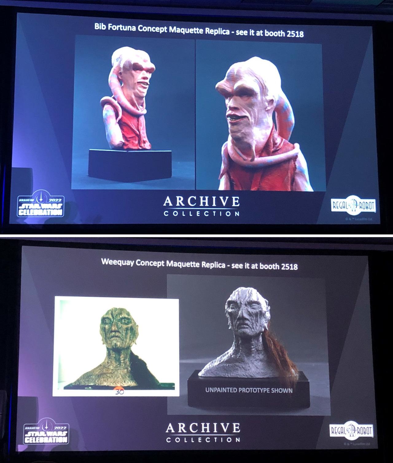 Star Wars collectibles panel photograph