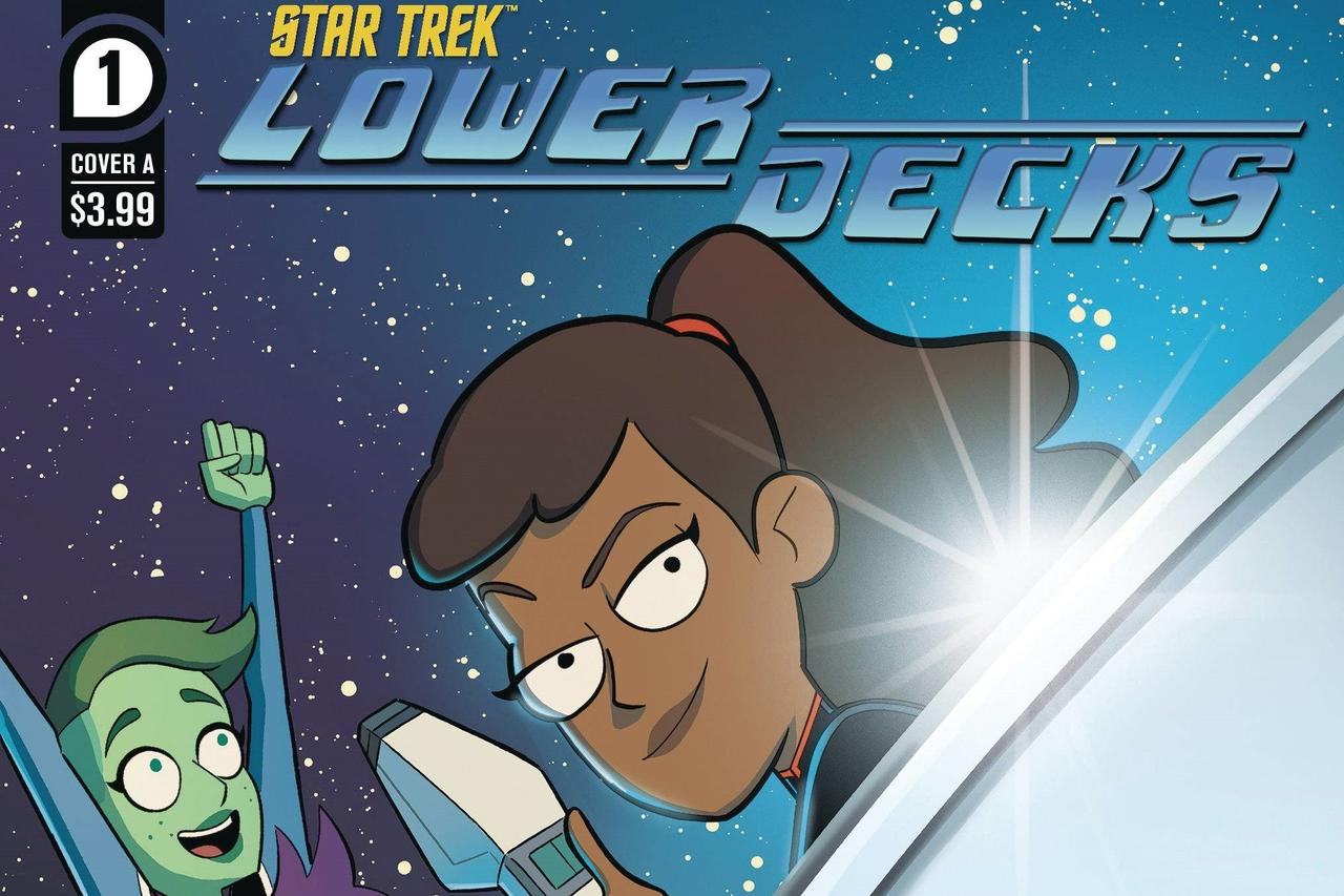 Cropped image of Star Trek Lower Decks comics cover