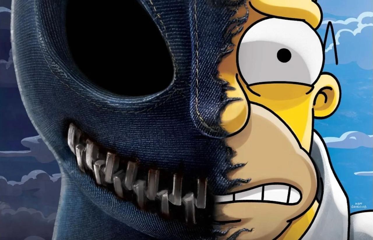 A promotional image for The Simpsons' Treehouse of Horror XXXV: Denim