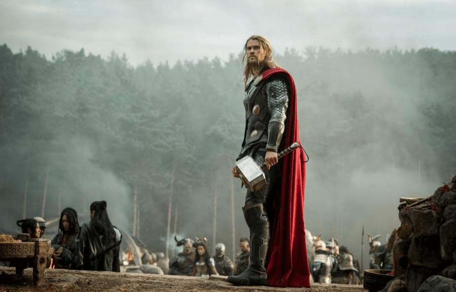 Chris Hemsworth as Thor in Thor The Dark World