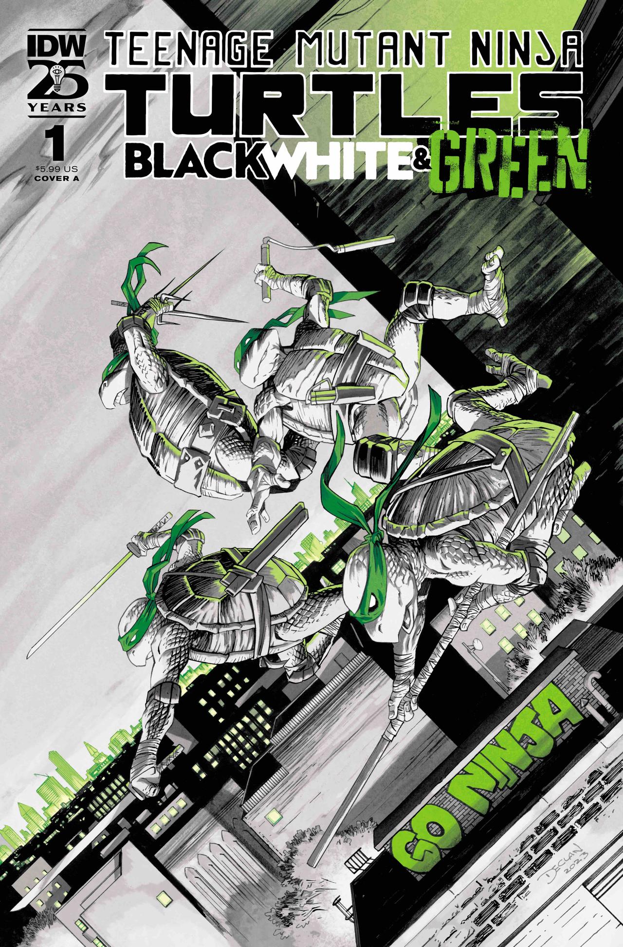 Teenage Mutant Ninja Turtles: Black, White & Green