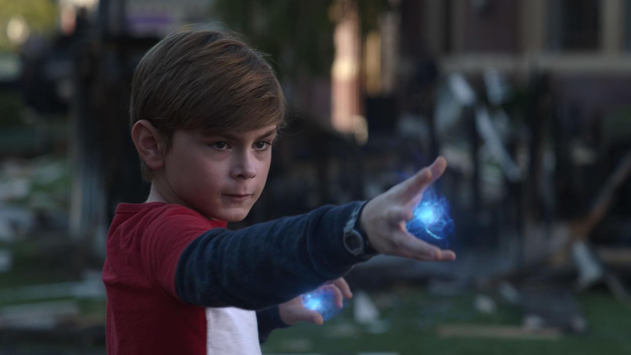 Jullian Hilliard as Billy Maximoff showcasing his powers in WandaVision