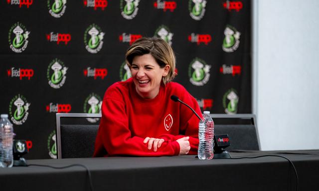 Jodie Whittaker at ECCC 2024 panel